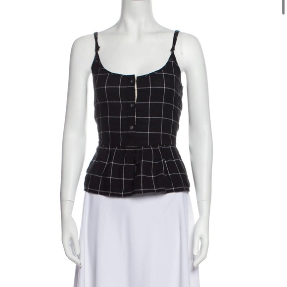 2/$40 CURRENT/ELLIOTT
Plaid Print Scoop Neck Top - Picture 1 of 6